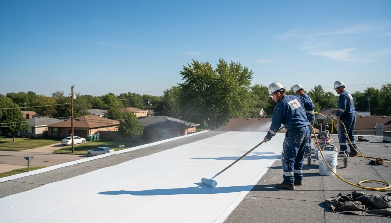 Commercial roof coating in Summit Station, PA near me